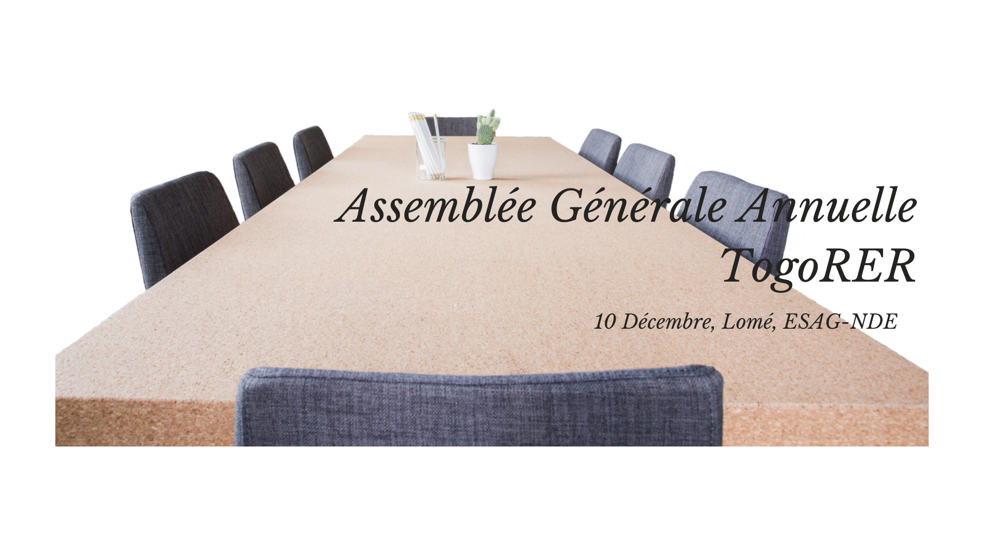 image de la conf. Theme: Assemblée Générale Annuelle TogoRER, Décembre 2022